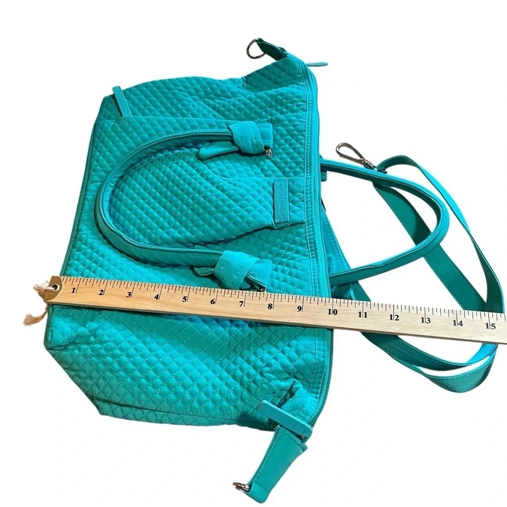 Vera Bradley Hadley-On The Go Multi fibre/Bag/Crossbody/Tote-NWT-Turquoise - Picture 10 of 13